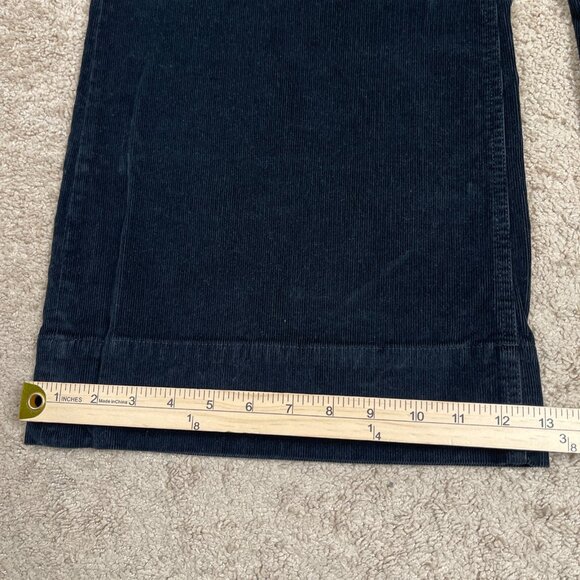 J.Crew Corduroy Pants Womens 32 Black BT922 Wide Leg Grunge 90s Y2K Stretch - Picture 3 of 8